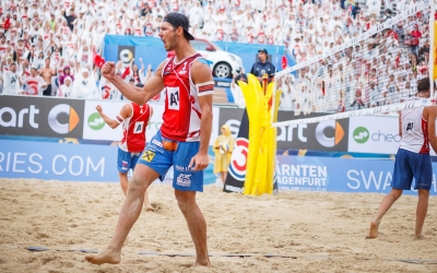 Österreich feiert seine neuen Beach Volleyball Stars