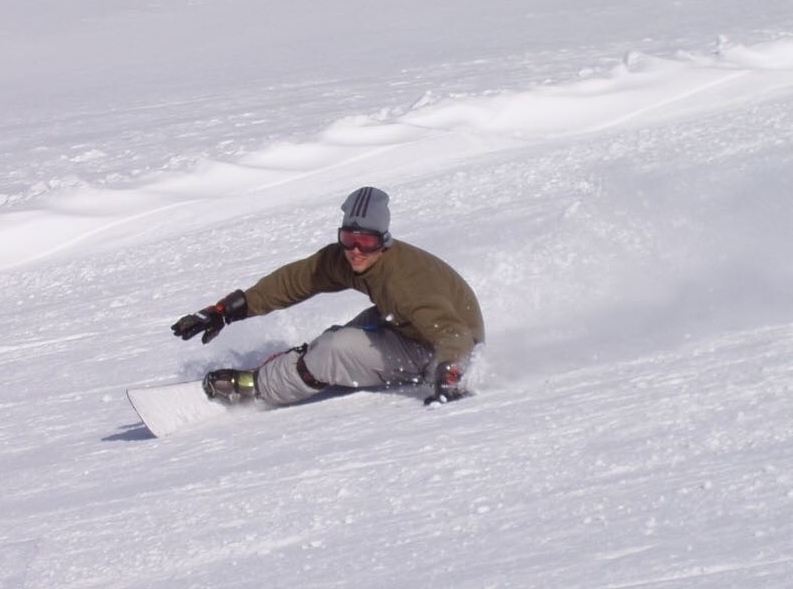 During off-season Martin is a passionate snowboarder. Photocredit: Martin Karner