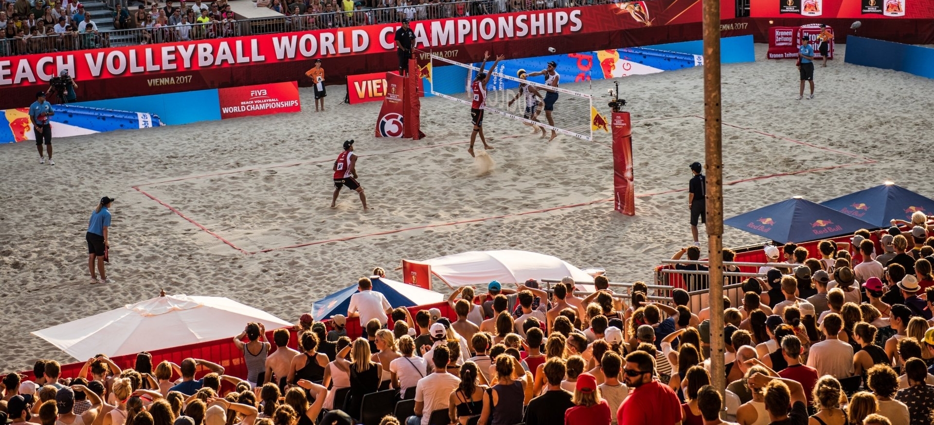 The Red Bull Beach Arena was packed for every single one of their nail-biting matches