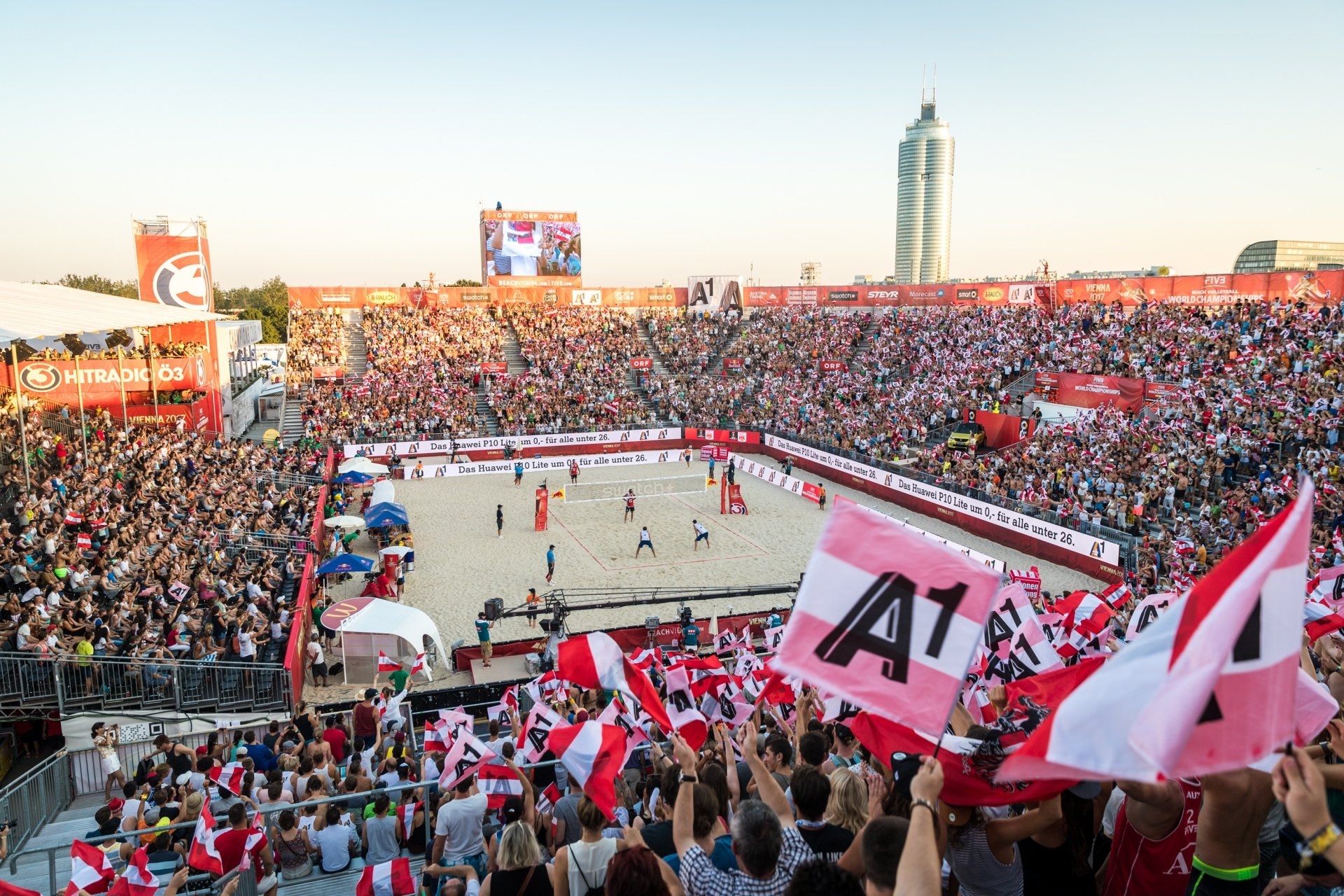 The Red Bull Beach Arena will be packed once again this week in Vienna